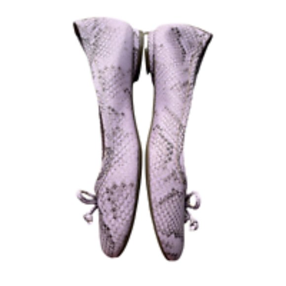 Vionic Callisto Snakeskin Embossed Purple Lavender Leather Ballet Flat size 8 - Picture 7 of 12